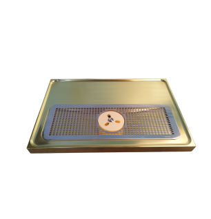 [OUTLET] Brass base + Drip tray with glass bather