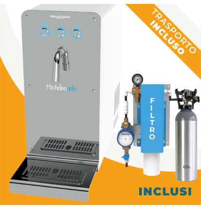 Water Professional: Michelangelo Standard + Microfiltration + CO2 Cylinder