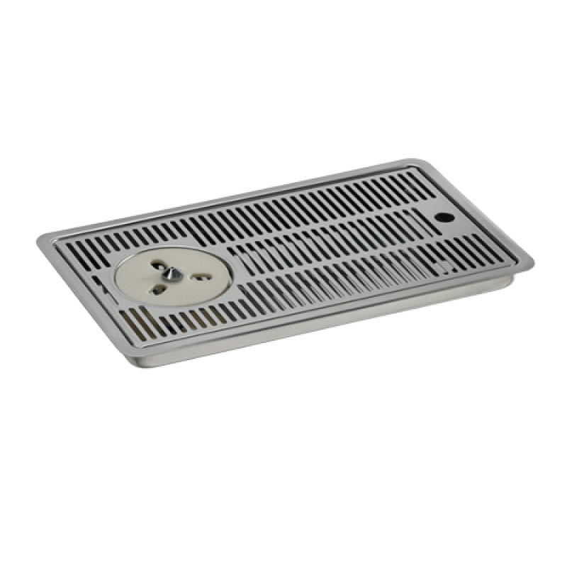 Stainless steel built-in drip tray with GR